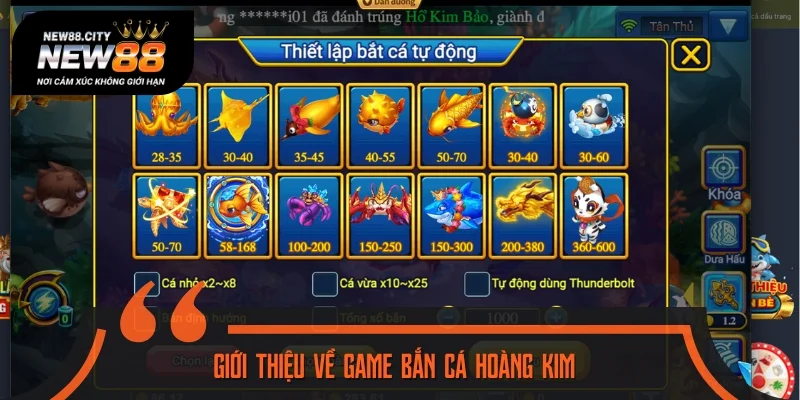 Giới thiệu một số thông tin về game Bắn Cá Hoàng Kim