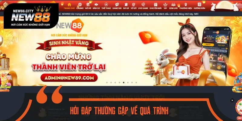 Hỏi đáp thường gặp về quá trình đăng nhập NEW88