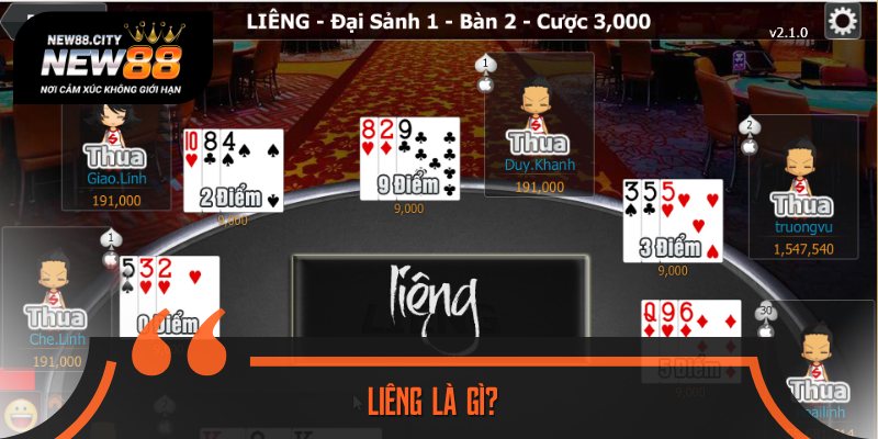 Liêng là trò chơi đánh bài truyền thống được người Việt yêu thích