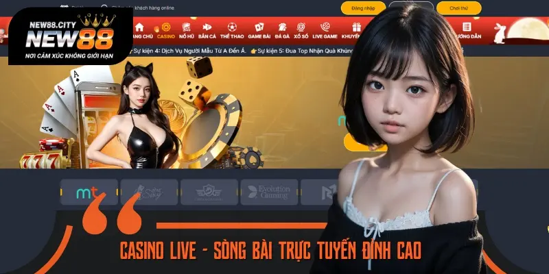Casino là sảnh cược trực tuyến chân thực với hàng ngàn dealer