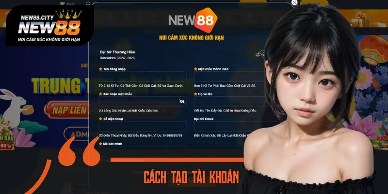 Hướng dẫn chi tiết cách đăng ký tài khoản mới tại NEW88 an toàn
