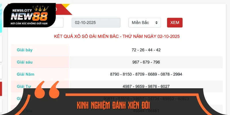 Bỏ túi bí kíp đánh đâu trúng đó khi chơi xiên 2